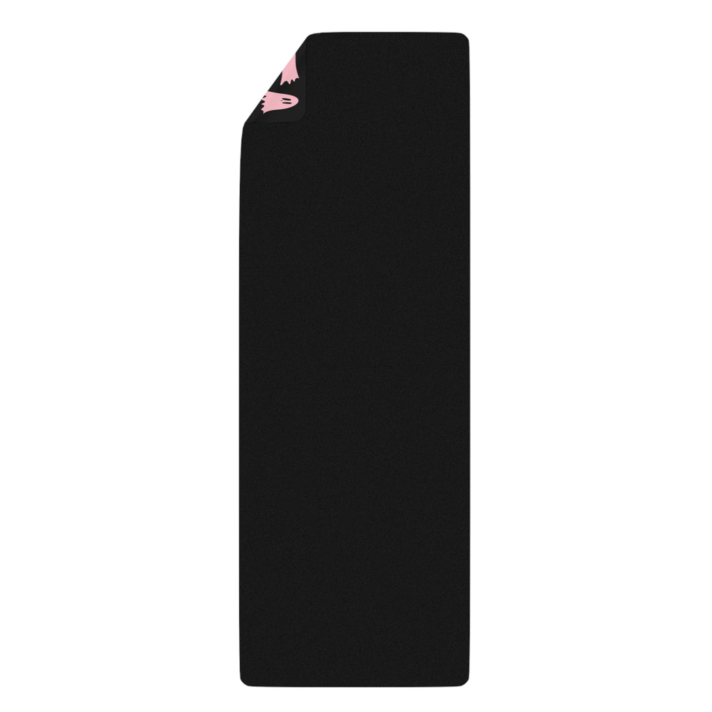 Halloween Pink Ghosts Yoga Mat — Cute Non-Slip Rubber Mat for Home & Studio Practice