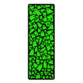 Halloween Green Ghost Pattern Yoga Mat — Non‑Slip Rubber Exercise Mat
