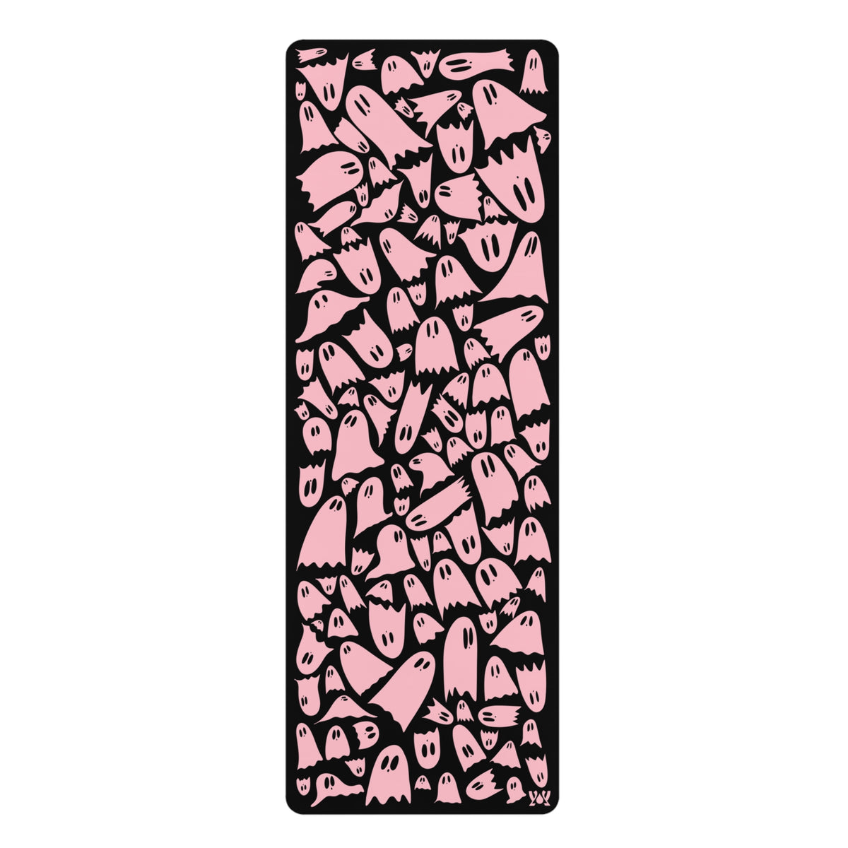 Halloween Pink Ghosts Yoga Mat — Cute Non-Slip Rubber Mat for Home & Studio Practice